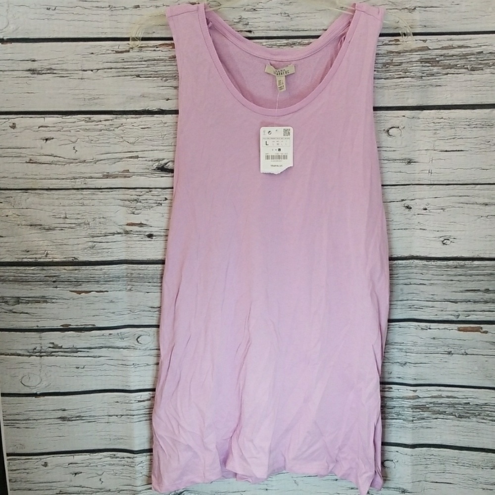 NWT Zara razorback flowy purple tank top siz Large